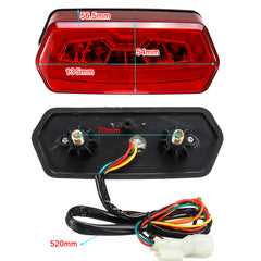 12V Motorcycle LED Brake Rear Tail Turn Signal License Integrated Light