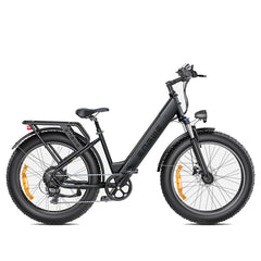 48V 16Ah Electric Bike, 250W Motor, 26*4.0 Inch Fat Tire, 120-140KM Long Range, All-Terrain Mountain E-Bike for Mountain & Snowfield Roads