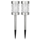 2pcs Solar Power Outdoor Path Light Spot Lamp Yard Garden Lawn Landscape Lamps