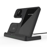 Q10b Wireless Charger, Fast Charging for Phones, Earphones & Smartwatches, 15W Max, QC3.0/PD, Black, Durable ABS