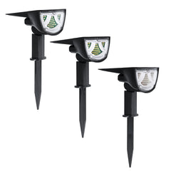 43LED Solar Landscape Light Front Rear Light Up RGB Waterproof Garden Decor Lamp