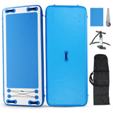 220cm Inflatable Yoga Board & Floating Fitness Mat, Non-Slip Pad for Water Yoga, Pilates & Meditation, Includes Pump & Carry Bag