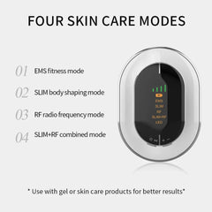 Handheld RF Beauty Slimming Device - EMS & RF Modes for Body Shaping, Skin Tightening, and Fat Burning at Home