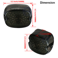 Motorcycle LED Brake Turn Signal License Plate Light Tail Light Assembly For Harley Davidson Sportster FLST Electra Glides