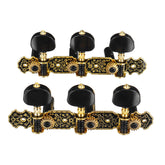 2Pcs Acoustic Classical Guitar Tuning Pegs Machine Heads Tuners Guitar Parts Black