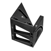 Multifunctional Woodworking Ruler - T-Shaped Marking, Angle Measurement, Dovetail Joint, Aluminum Alloy, Red/Black