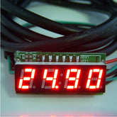 0.28 Inch 3-in-1 Time + Temperature + Voltage Display DC7-30V Voltmeter Electronic Watch Clock Digital Tube