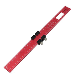 Aluminum Alloy Pocket Ruler Set - 160mm, 200mm, 300mm, Red & Black, Accurate Scale, Portable, Easy to Carry