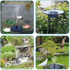3W Solar Energy Fountain Floating Fountain Bird Basin With Battery Night Breathing Light