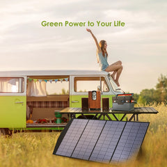 18V Foldable Solar Panel, 60/100/120/200W Mobile Solar Charger for Power Supply, Laptop, Solar Generator, Fishing