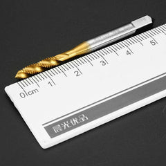 M4x0.7 HSS Titanium Coated Screw Thread Metric Spiral Fluted Machine Screw Tap