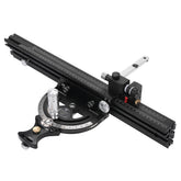 Aluminum Miter Gauge with Adjustable 0-70° Angle, 0-850mm Length, High Precision, Quick Positioning, and Scale Magnifier