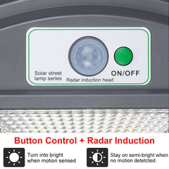 150/300/450LED Solar Street Light PIR Motion Sensor Outdoor Garden Road Wall Lamp