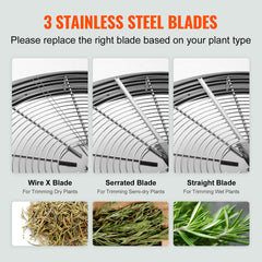 Greenzech 24" Manual Bud Leaf Trimmer Machine, Stainless Steel Bowl Trimmer for Hydroponics, Buds & Flowers