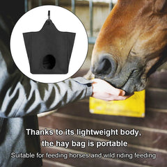 600D Oxford Cloth Horse Hay Bag Feeder Net With Cut Out Hole Reduce Wastage Farm Supplies