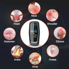 TENS Electric Massager with 6 Modes & 19 Intensity Levels for Pain Relief, Rechargeable, Includes Electrodes & USB Cable