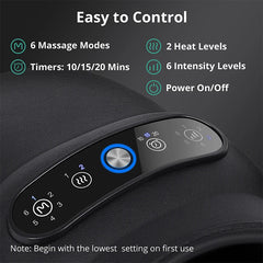Wireless Electric Hand Massager with Air Compression, Heat Therapy, and Customizable Modes for Muscle Relaxation