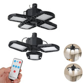 120W 6500K 78/104LED Folding Camping Light 5-Modes USB/Solar Charging Waterproof Remote Control Super Bright Emergency Lamp
