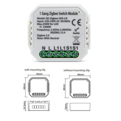 Smart Solution On-off Switch Smart Home Modification Module Work with Alexa Google,220-240V
