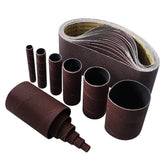 18pcs 80/120/240 Grits Aluminum Oxide Sanding Belts Spindle Sanding Sleeves for 4x24inch Belt Sander