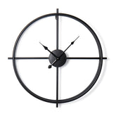 50CM/60CM Double Layer Wall Clock Creative Living Room Round Vintage Wrought Iron Wall Clock