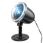 Winter Snow Projection Lamp Remote Control Stage Light Waterproof for Outdoor Indoor AC100-240V