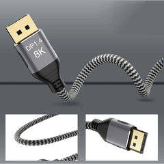 5m DP 1.4 HD PC Notebook Adapter Cable Connectors 1m 2m 3m Flat Head Monitor Cable 8K@60Hz Game for Computer TV Projector