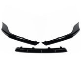 Painted Black Pearl Front Bumper Lip Protector Splitter Kit