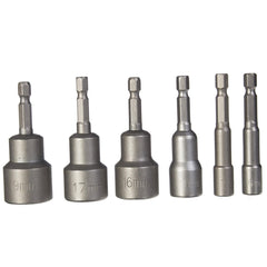 65mm 1/4 Inch Hex Socket Magnetic Nut Driver Setter 6mm-19mm Drill Bit Adapter