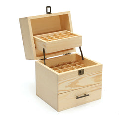 Wooden Three-layer Essential Oil Storage Box Sundries Case Container Protector