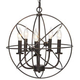 Antique Style Industrial Vintage Light Ceiling Chandelier 5 Lights Decorative Luminaire Metal Hanging Fixture