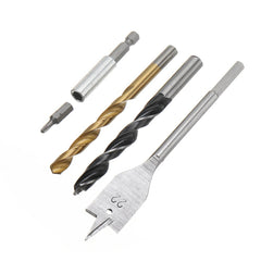 31Pcs Titanium Coated Hole Saw Cutting Set 1/4 Inch Hex Shank Magnetic Connecting Rod Screwdriver Bits