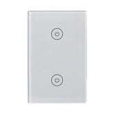 Smart US Dual Control Switch Multi-control 2Gang Switch Works with Amazon Alexa Google Home WiFi+RF433
