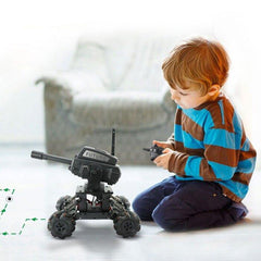 DIY RC Tank Car Can launch Cannonball Made of Water Need to Assemble 4WD 14CH Alloy Programming Remote Control Off-road Climbing