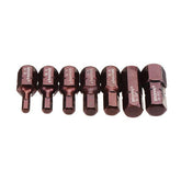 7pcs H4-H12 30mm Hex Screwdriver Bit H4/H5/H6/H7/H8/H10/H12 10mm Hex Shank
