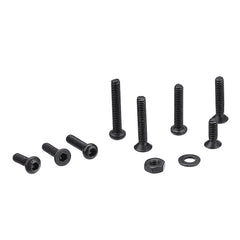 480Pcs M2 Hex Socket Button&Flat Head Screw Carbon Steel Bolt Nut Assortment