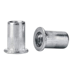 300Pcs Rivet Nuts Rivnut Color-plated Zinc and Aluminum Rivet Insert Nuts Assortment Kit