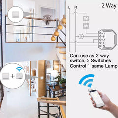 Two-way Switch Smart Home Modification Module Work with Google Alexa,220-240V