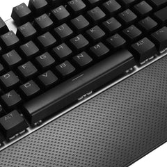 104 Keys Mechanical Keyboard RGB Backlit Punk E-sports Gaming Keyboard Absorbable Hand Rest