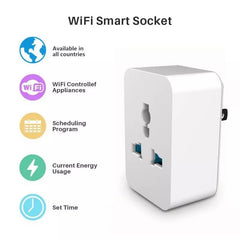 Universal Smart Home Power Socket Plug Basic Wireless WiFi APP Remote Control Timer Switch Powercube US EU UK AU Adapter