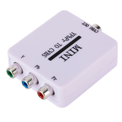 Mini YPbPr to CVBS Video Converter Adapter Color Difference to AV Converter 1080P for TV Projector Monitor