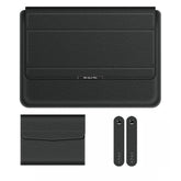 13/14/15 inch Laptop Sleeve Bag PU Leather Case Laptop Stand Keyboard Hand Rest Laptop Inner Case Notebook Case for MacBook