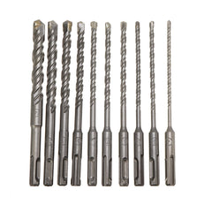 10Pcs 4-14mm Masonry Drill Bits Double SDS Plus Slot Electric Hammer Set 160mm Metal HSS For Drills Cutting