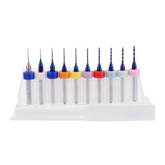 10pcs Upgrade 0.1-2mm Blue NACO Coating PCBCNC Drill Bit for Circuit Boards PCB Drill Bit