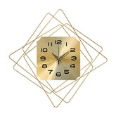 50CM Nordic Minimalist Clock Light Luxury Wall Clock Bedroom Living Room Household Metal Silent Wall Hanging Clock