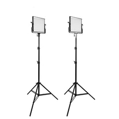 LED Video Light 2 Set Photographic Light with Tripod for Studio YouTube Video Shooting Photography