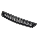 T-R Style Front Hood Mesh Grill Grille Black For Honda Civic