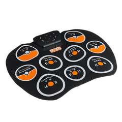 Desktop Drum Portable Silicone Hand Roll Electronic Children Beginner Practice Rhythm with Recording Percussion