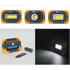 350LM Waterproof COB LED Floodlight USB Charging Outdoor Spot Work Lamp Camping Portable Searchlight