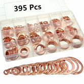 395Pc Copper Flat Ring Washer Gaskets Fitting 18 Metric Sz Electrical Automotive